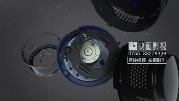 美的吸尘器三维动画视频