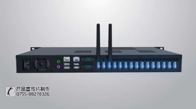 智能广告机拼接屏三维动画制作案例