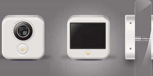 电子智能门铃电商视频制作中（三维动画制作）